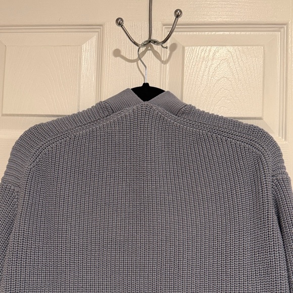 H&M Dusty Blue Ribbed Button-Front Cardigan - Picture 8 of 15